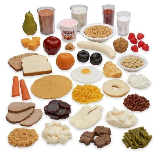 Kit de réplicas de alimentos de 42 piezas