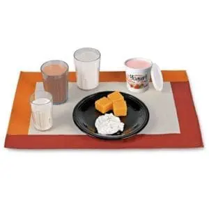 Kit de réplica de alimentos lácteos básicos de Nasco